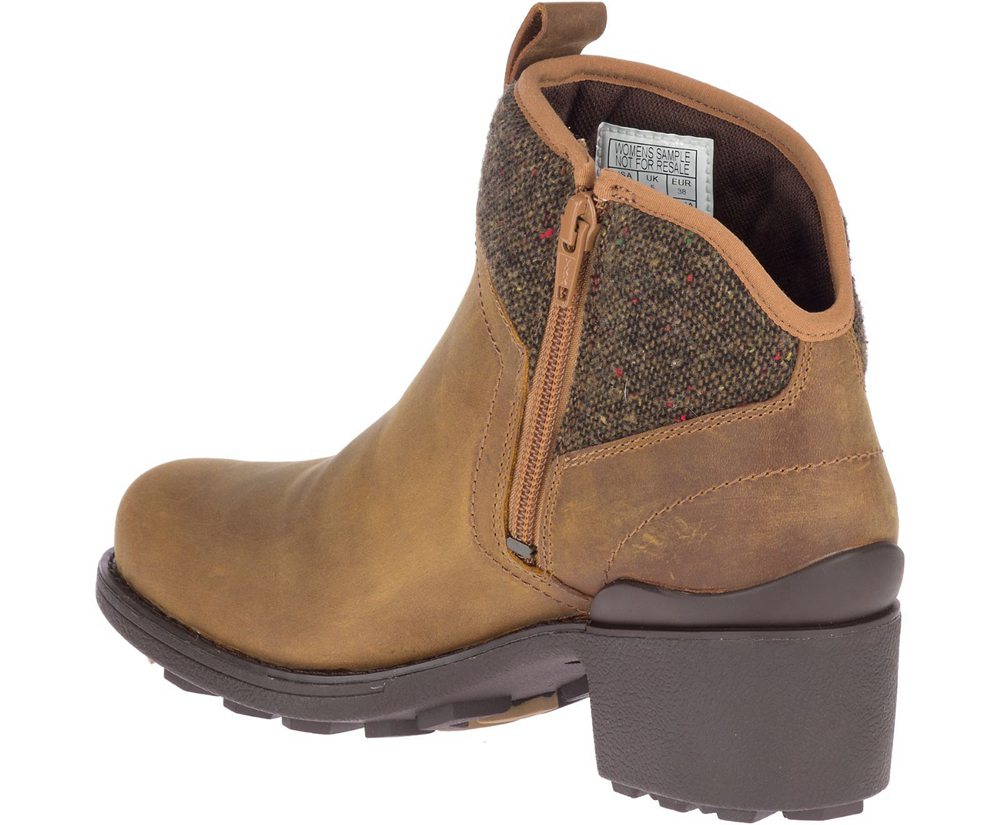 Botas Senhora - Merrell Chateau Ii Mid Pull Waterproof - Marrom - ZBL485917